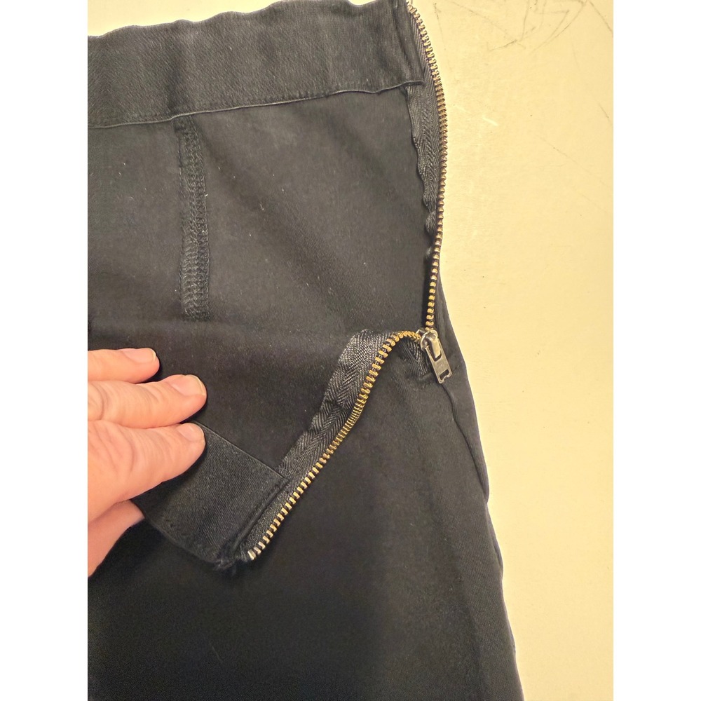 J.Crew Gigi Pant Black High Rise Side Zip Slim Leg Trousers H4101 Womens 10 - Picture 5 of 6